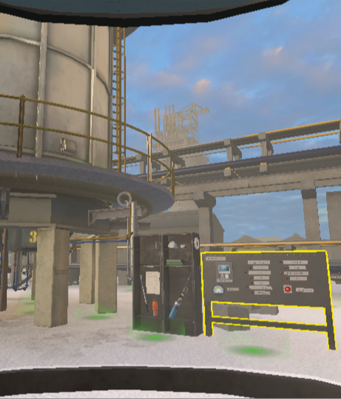 View of the simulation playback in the custom desktop app.