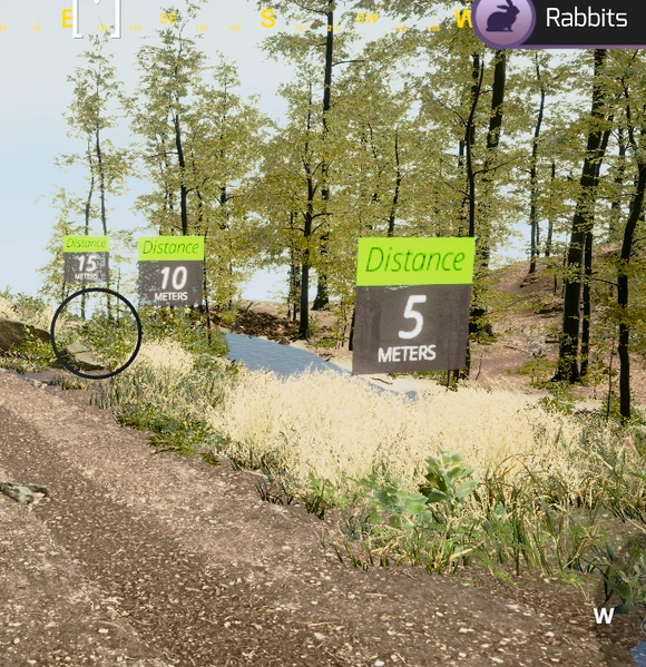 View of the simulation playback in the Virtual Forest application.