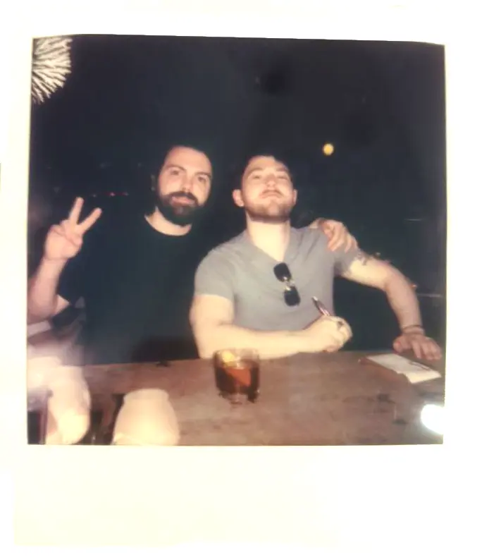 a polaroid of the Recolude founders